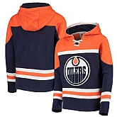 Edmonton Oilers Navy Men's Customized All Stitched Hooded Sweatshirt,baseball caps,new era cap wholesale,wholesale hats